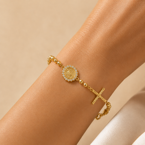 Pulsera Religiosa “Siempre Contigo” ✝️